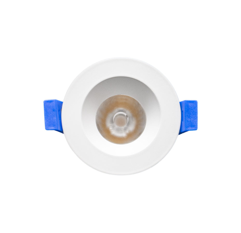 2" 5CCT LED Baffle Regressed Fixture White/Black