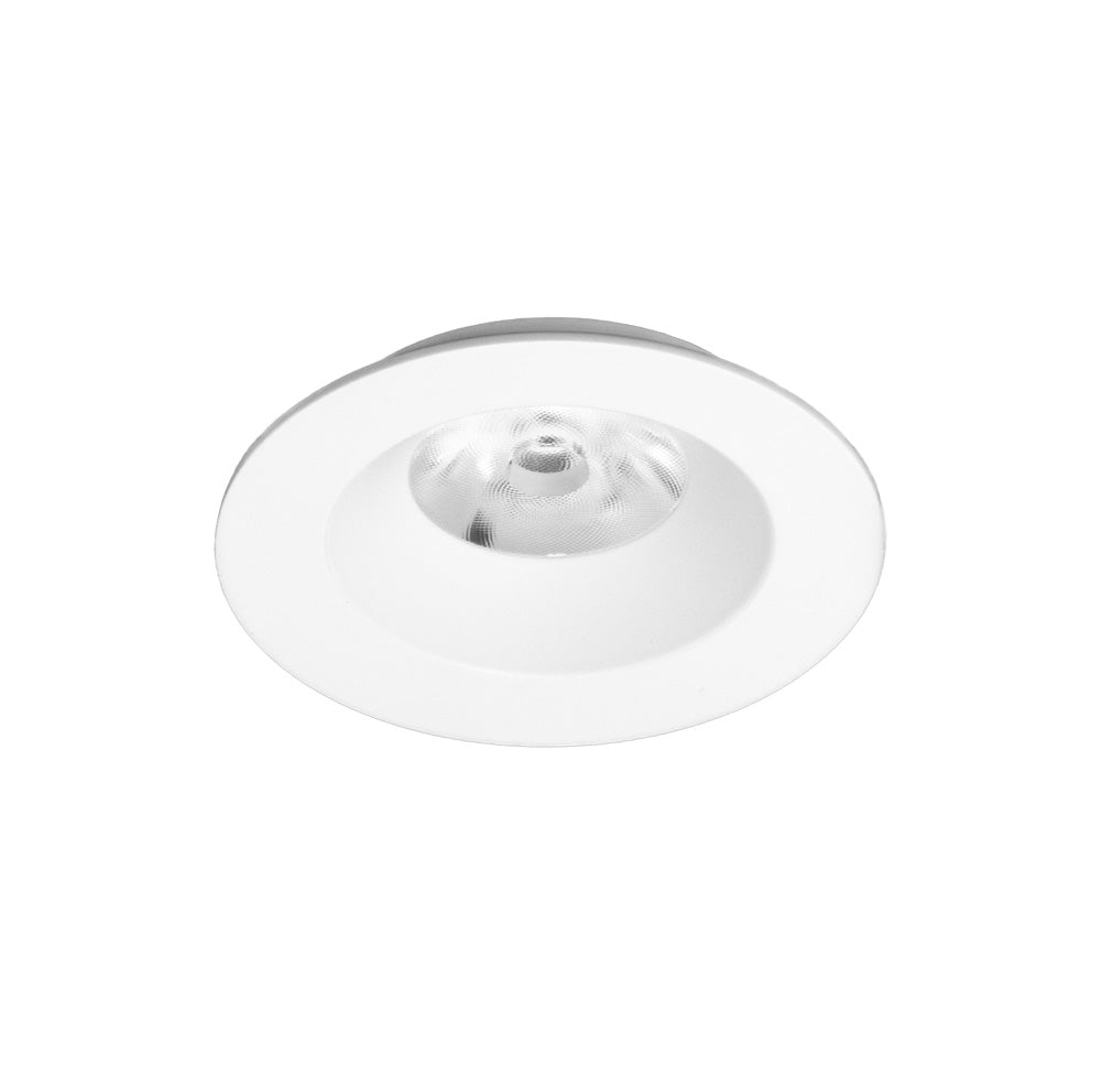 2" 5CCT LED Baffle Regressed Fixture White/Black