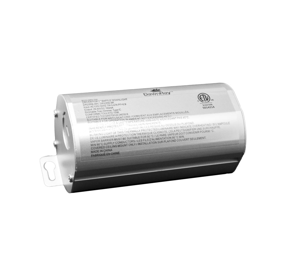 2" 5CCT LED Baffle Regressed Fixture White/Black